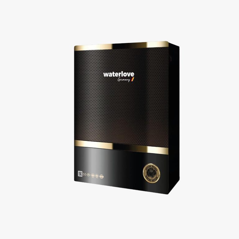 Waterlove PH8 Slim Trinkwasserfilter in Schwarz-Gold