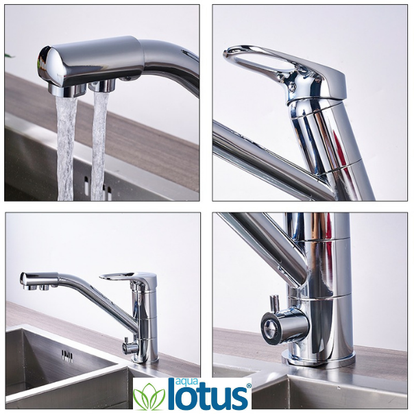 Drei-Wege-Wasserhahn 3-in-1 Chrom – Modell 1321 – Bild 2