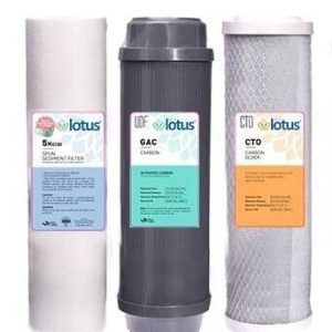 Standard-Filterset 10" 3-teilig (Sediment + CTO + Sediment)